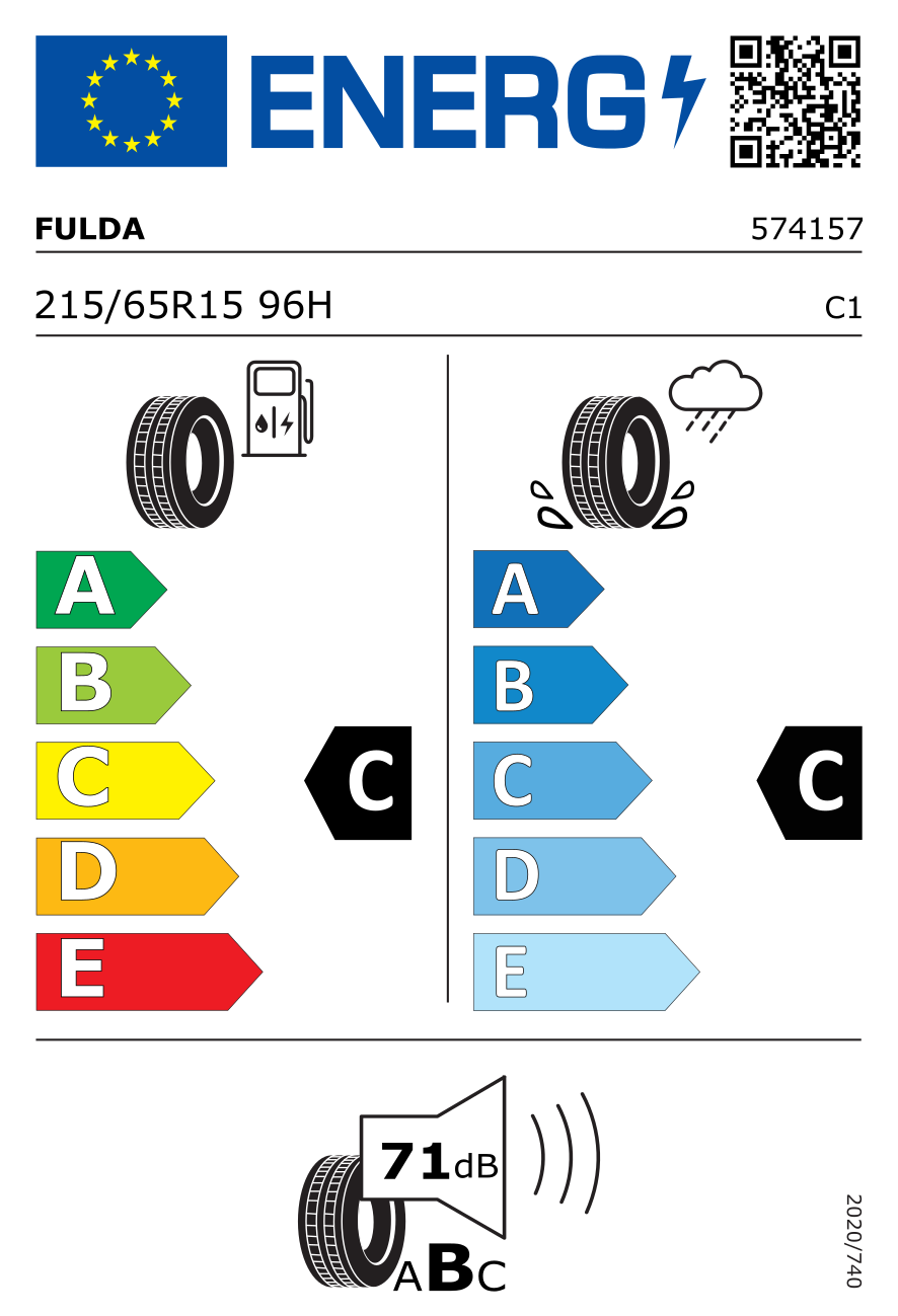 Etykieta dla FULDA 215/65 R15 Ecocontrol HP 96H