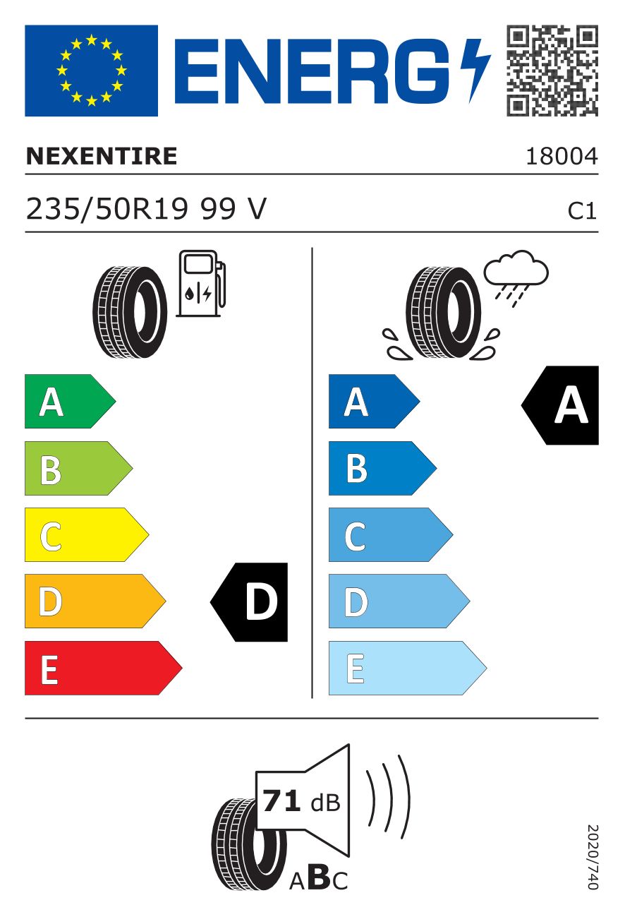 Etykieta dla NEXEN 235/50 R19 NFERA SPORT SUV 99V