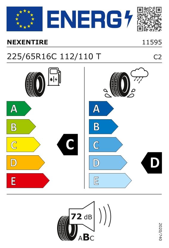 Etykieta dla NEXEN 225/65 R16C ROADIAN CT8 112/110T
