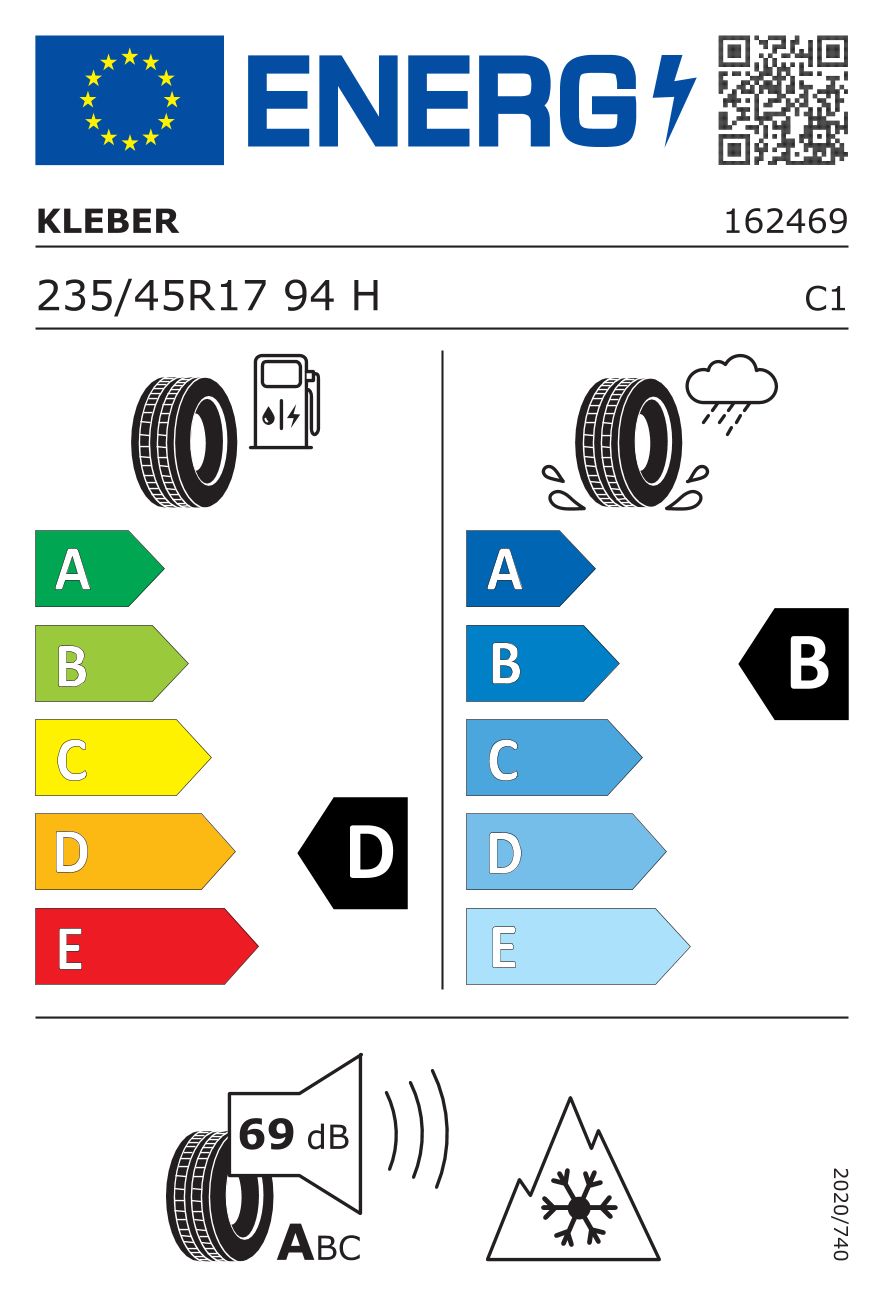 Etykieta dla KLEBER 235/45 R17 KRISALP HP3 94H